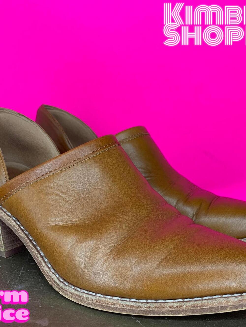 Madewell The Brady English Saddle Brown Leather Slip-On Bootie US 6 UK 4
